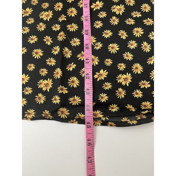 We Wore What Women Spaghetti Strap Cowl Neck Ditsy Dasies Midi Floral Dress 6 - Picture 5 of 15